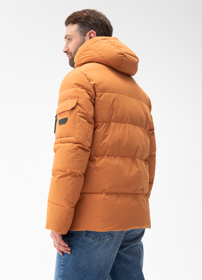 Мужской пуховик с капюшоном  модель № 27994 в рассрочку