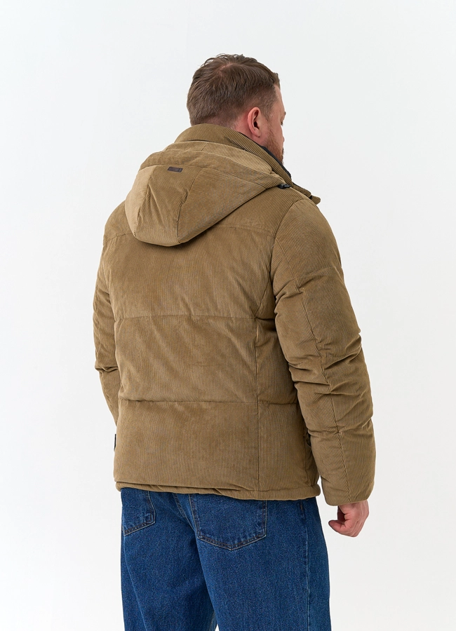 фото Мужской пуховик с капюшоном модель № 34061 фото