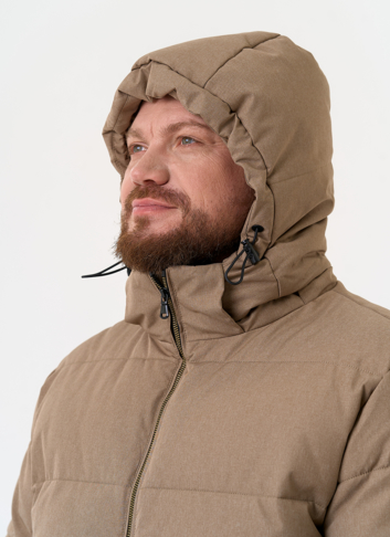 Мужской пуховик с капюшоном 