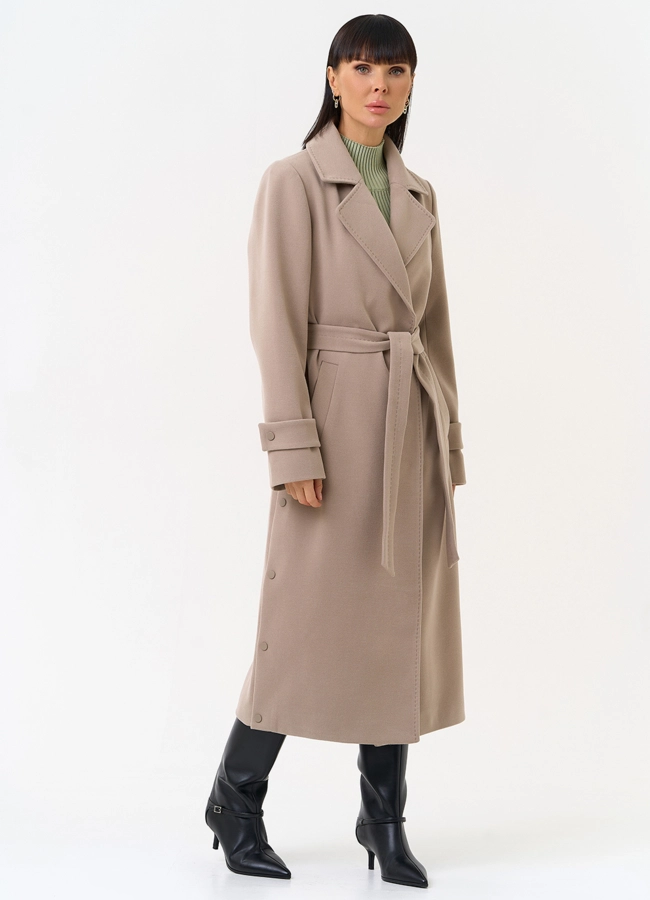 Женское пальто с английским воротником модель № 31558 универмаг малина