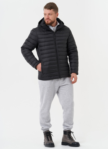 Стеганая куртка с капюшоном